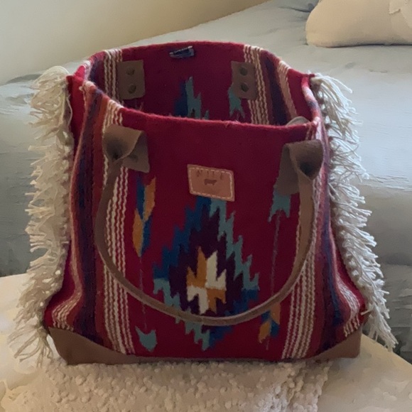 Will Handbags - Will Southwest Leather and Wool Large Bag